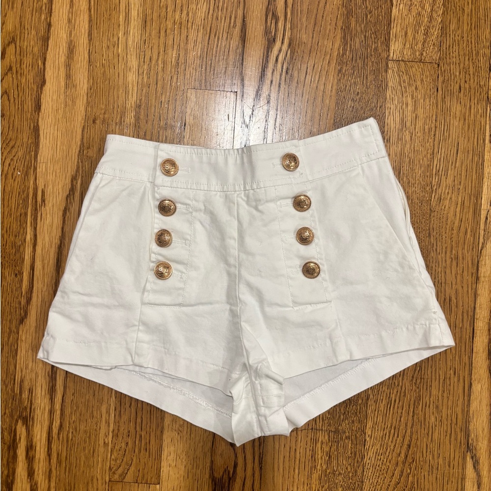 White dress shorts